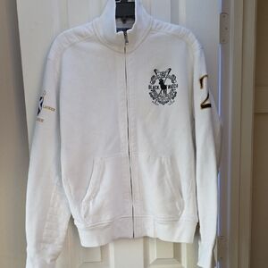 Polo Ralph Lauren White Black Watch Men's Bomber Jacket